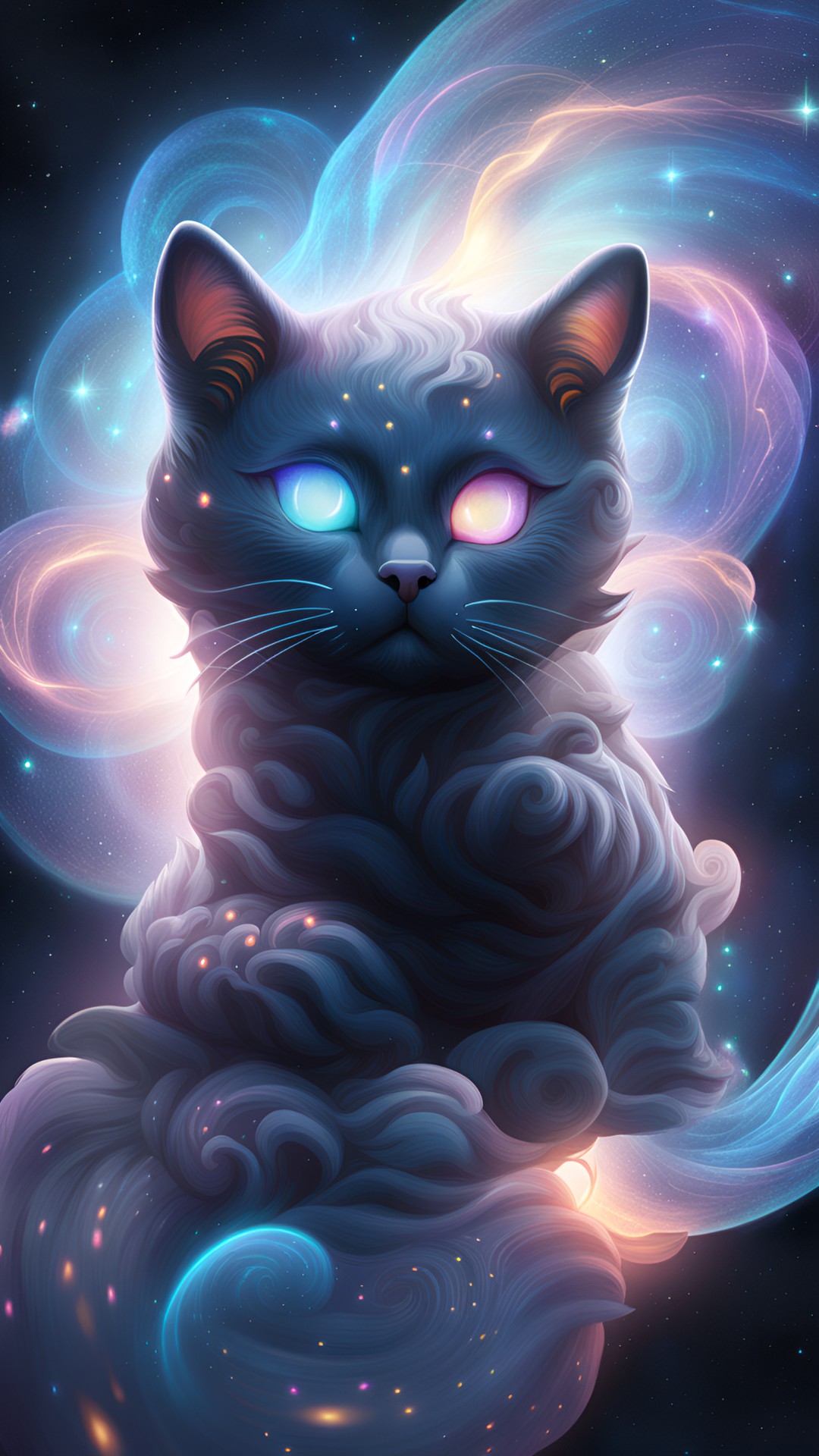 cat
galaxies, spirals, space, nebulae, stars, smoke, iridescent, intricate detail,octane render, preview