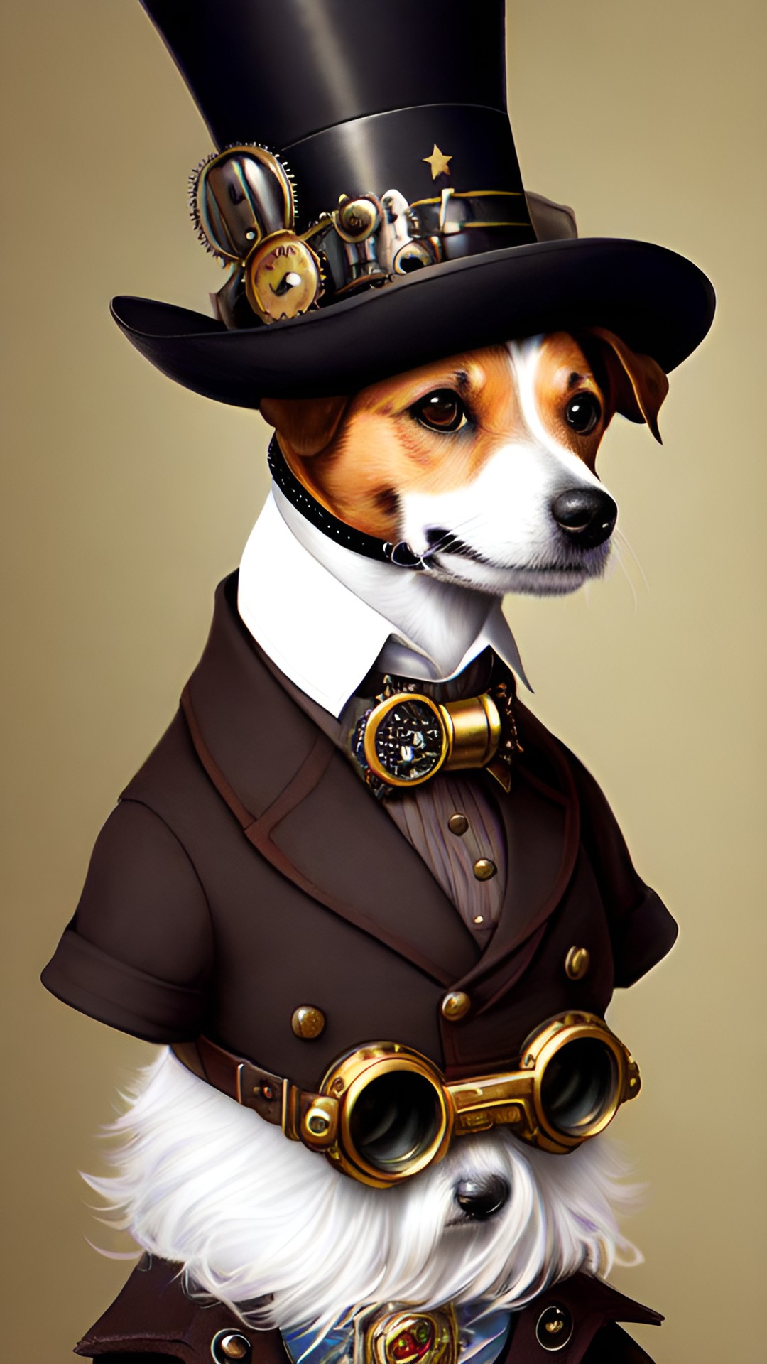 Doggos - jack russell terrier in a top hat preview