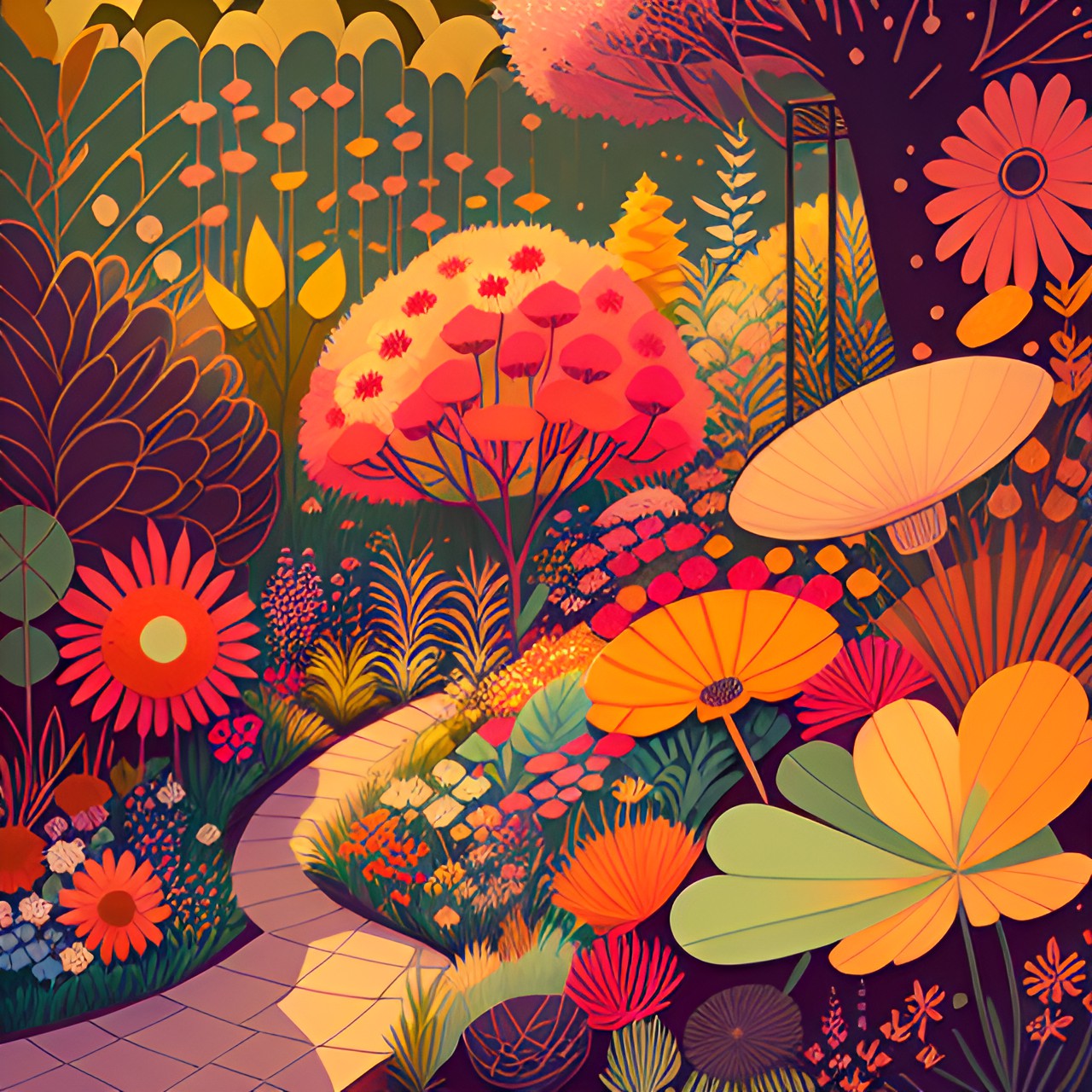 summer garden preview