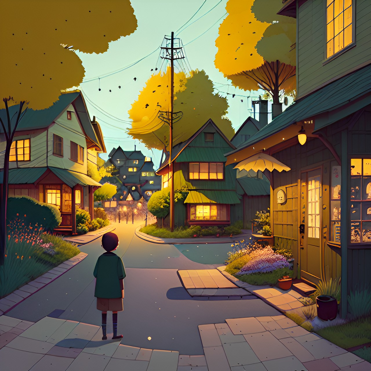 summer evening in the village preview