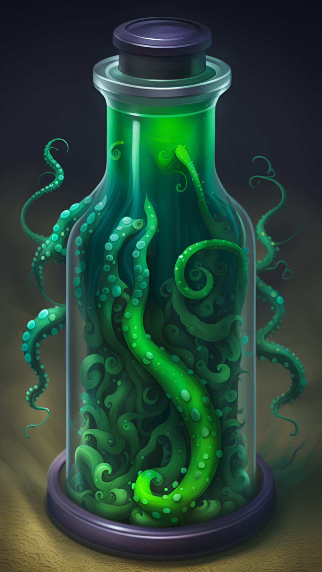 Pickled Ingredient's - vial with slime and tentacles preview