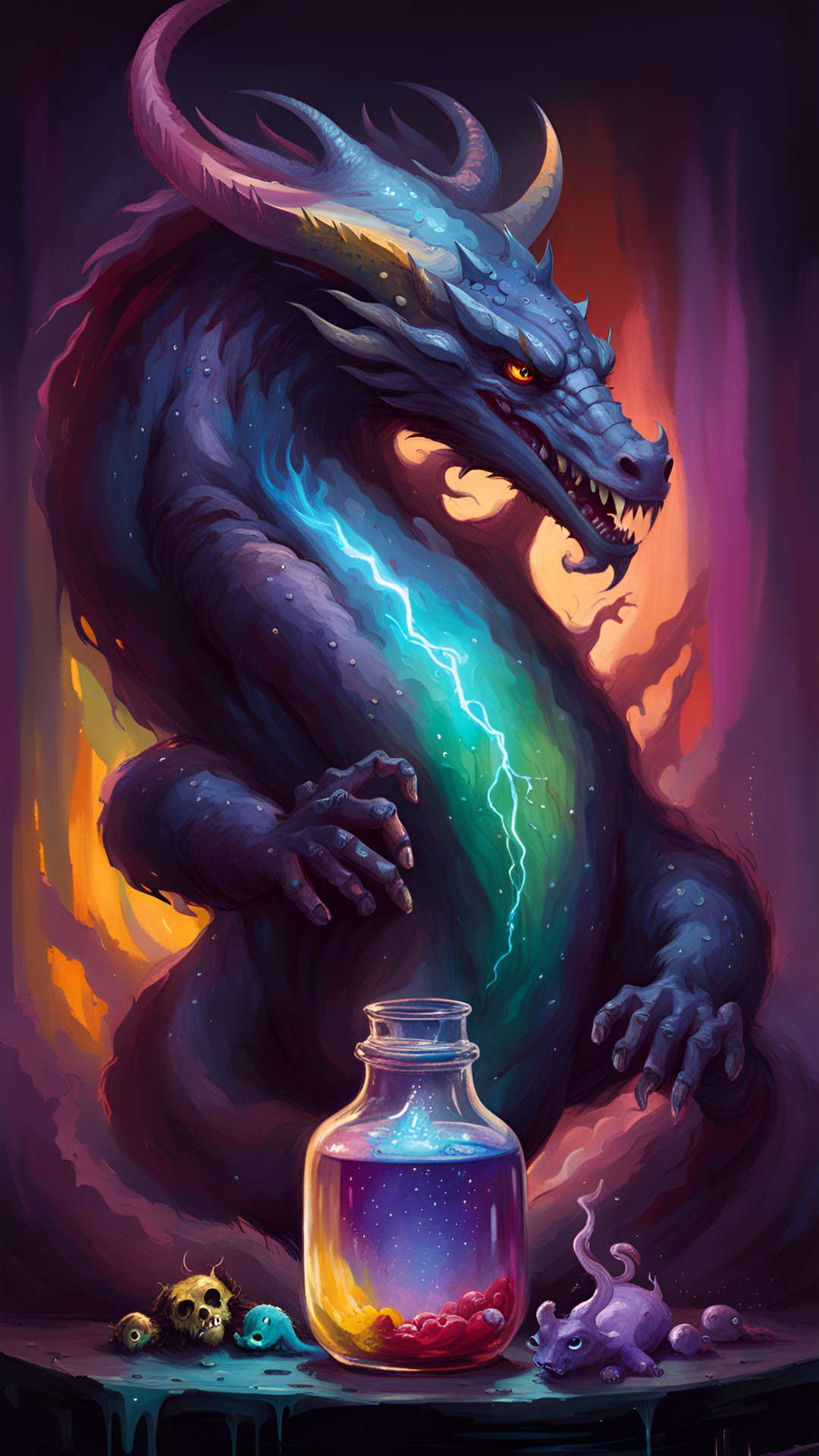 Brewing an Elixir - potion dragon god preview