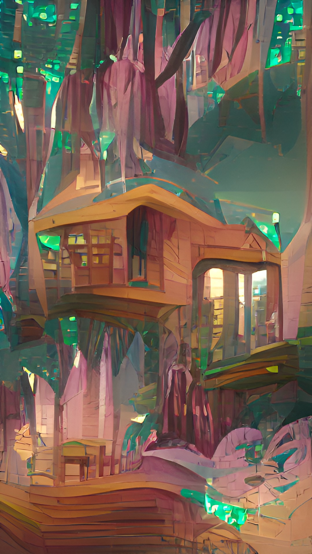 Tree House - sparkling house in the middle of a emerald forest preview