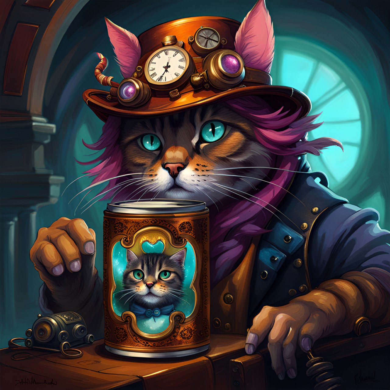 steampunk turkish can cat preview