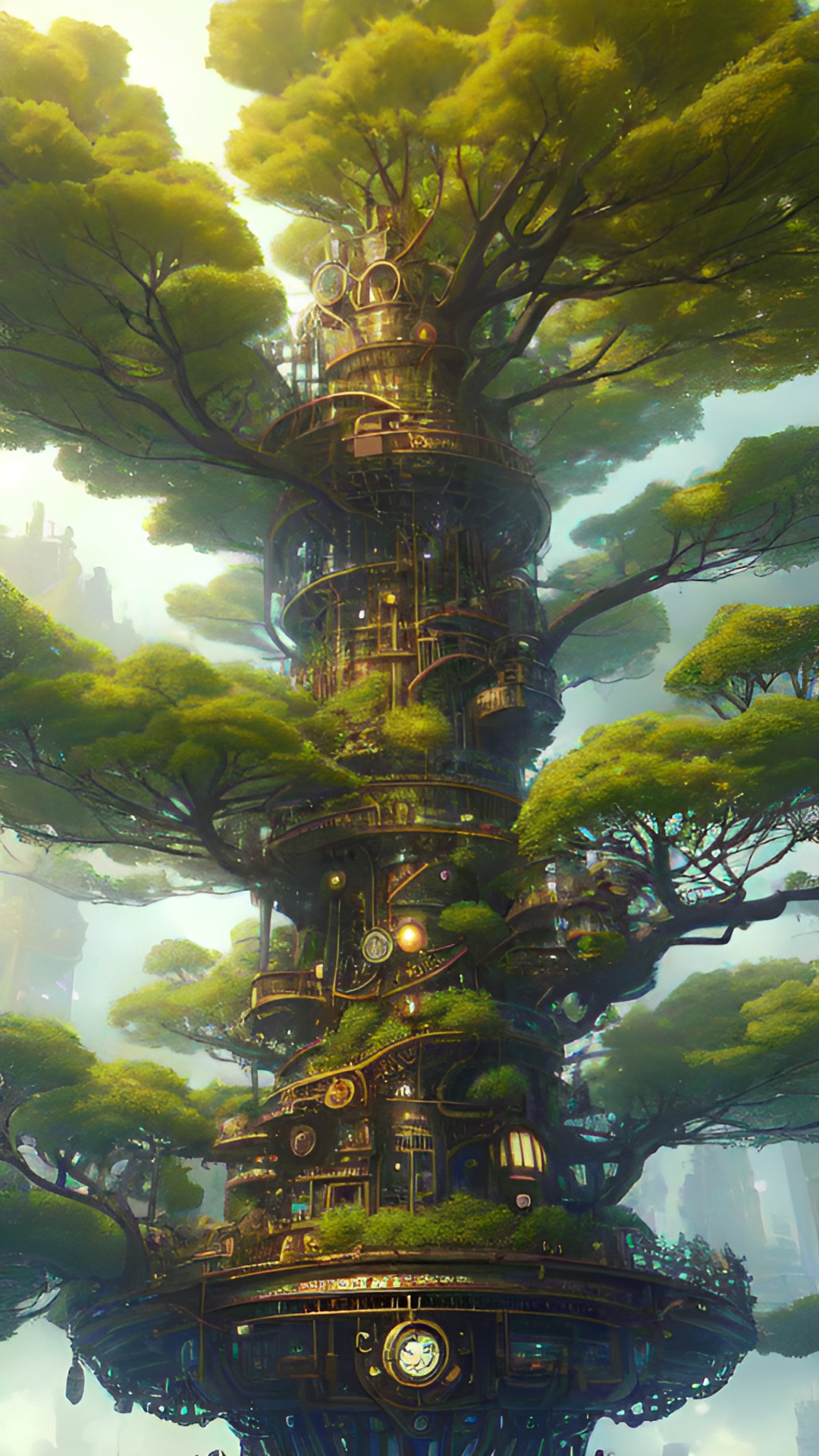 Steampunk tree - tree preview