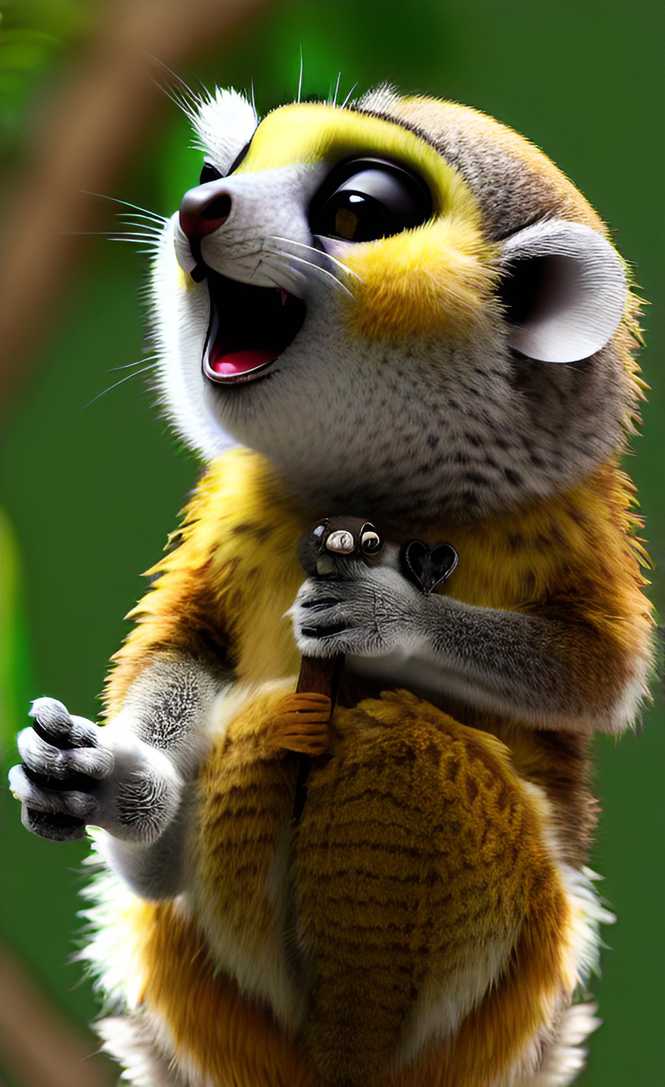 mouse lemur singing to king julien preview