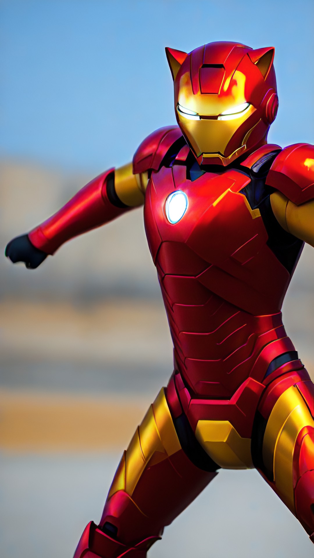 Iron cat - a cat in a ironman suit preview