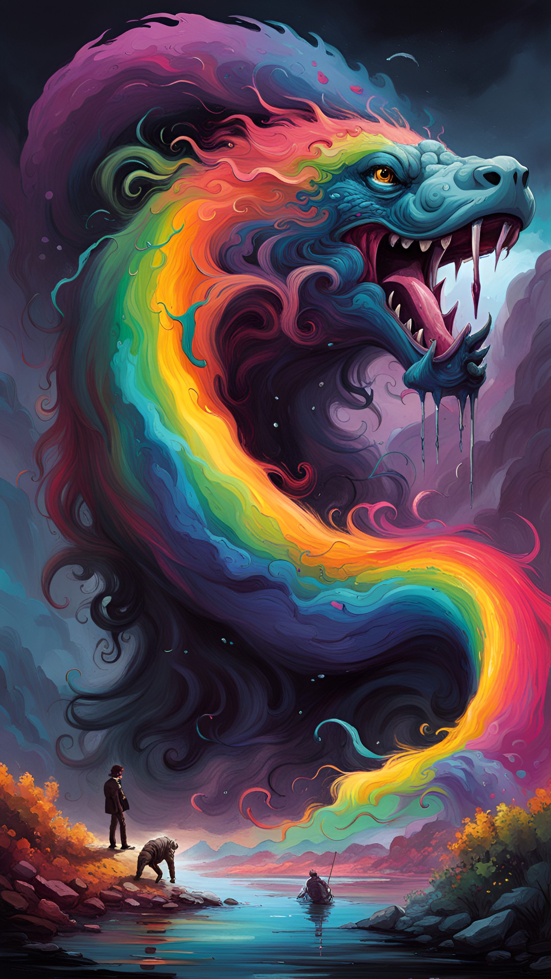 Rainbow Dragon - rainbow flow preview