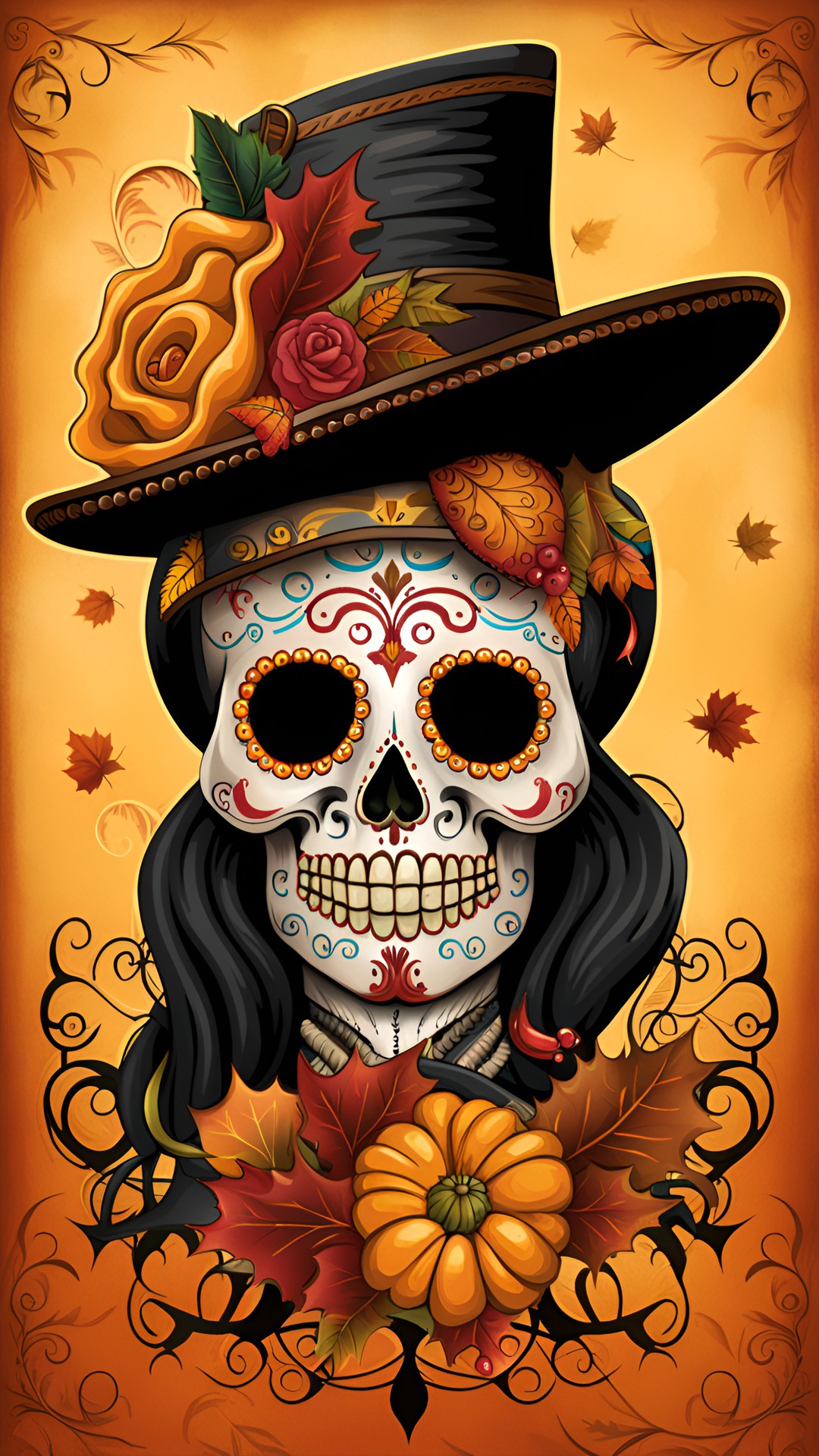 thanksgiving sugar skull pilgrim preview