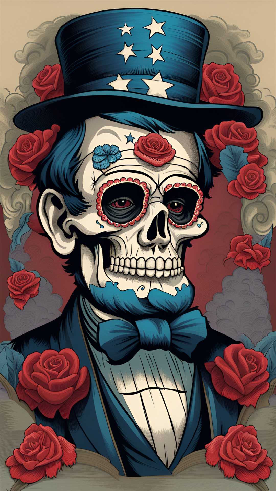 sugar skull president lincoln preview