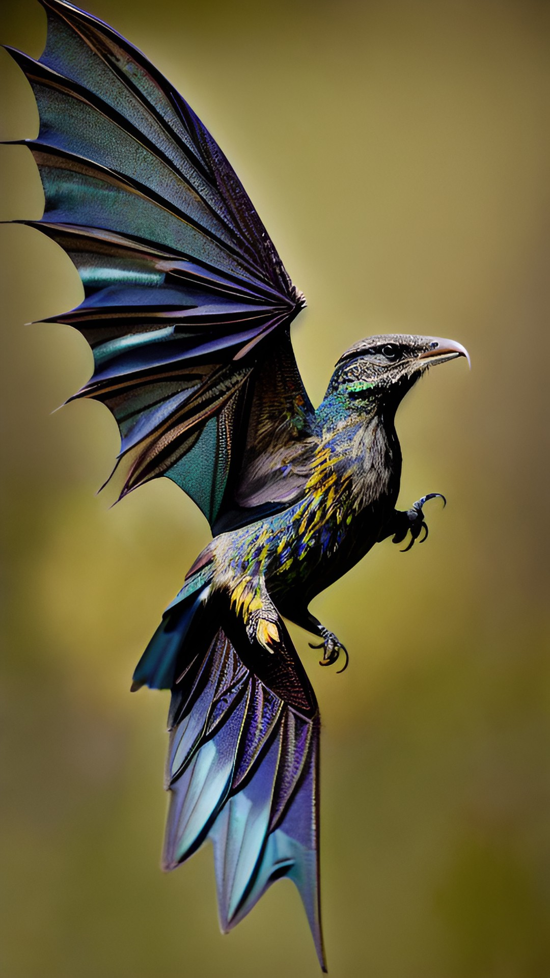 Leatird - a bird with lizard body and bat wing preview