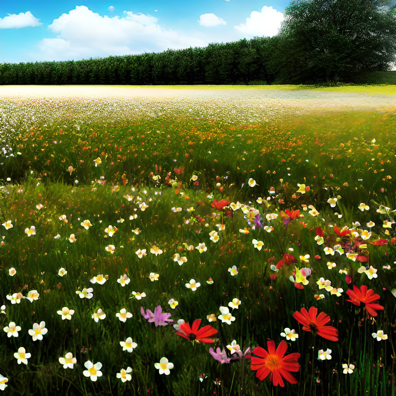 field of flowers preview