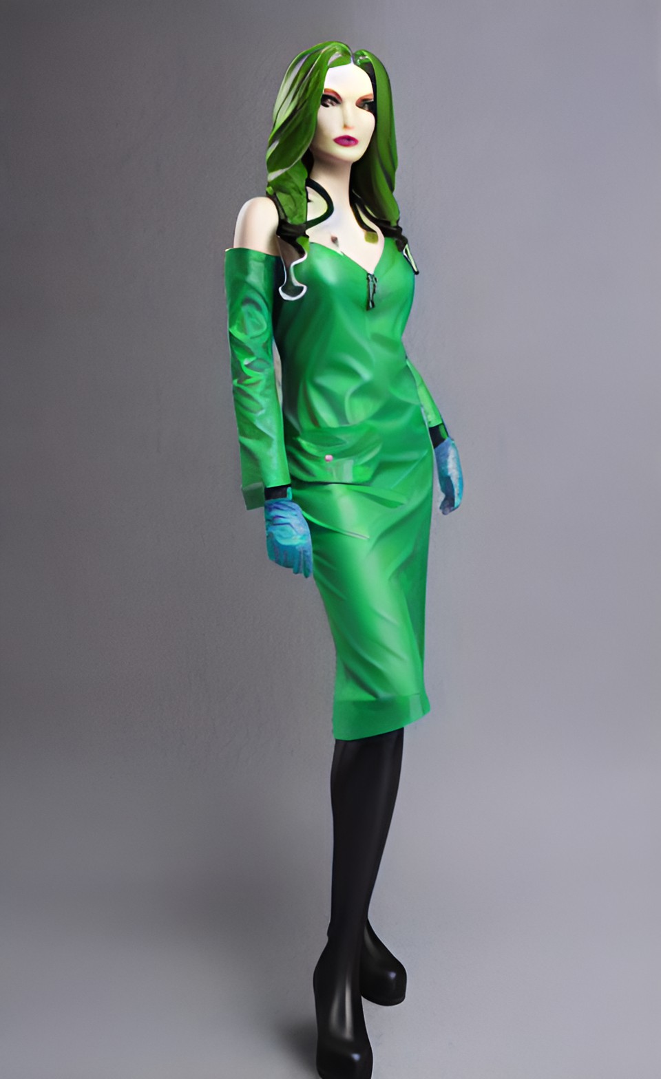 Dr. Poison Ivy 6 - doctor poison ivy with surgical gown and surgical gloves preview