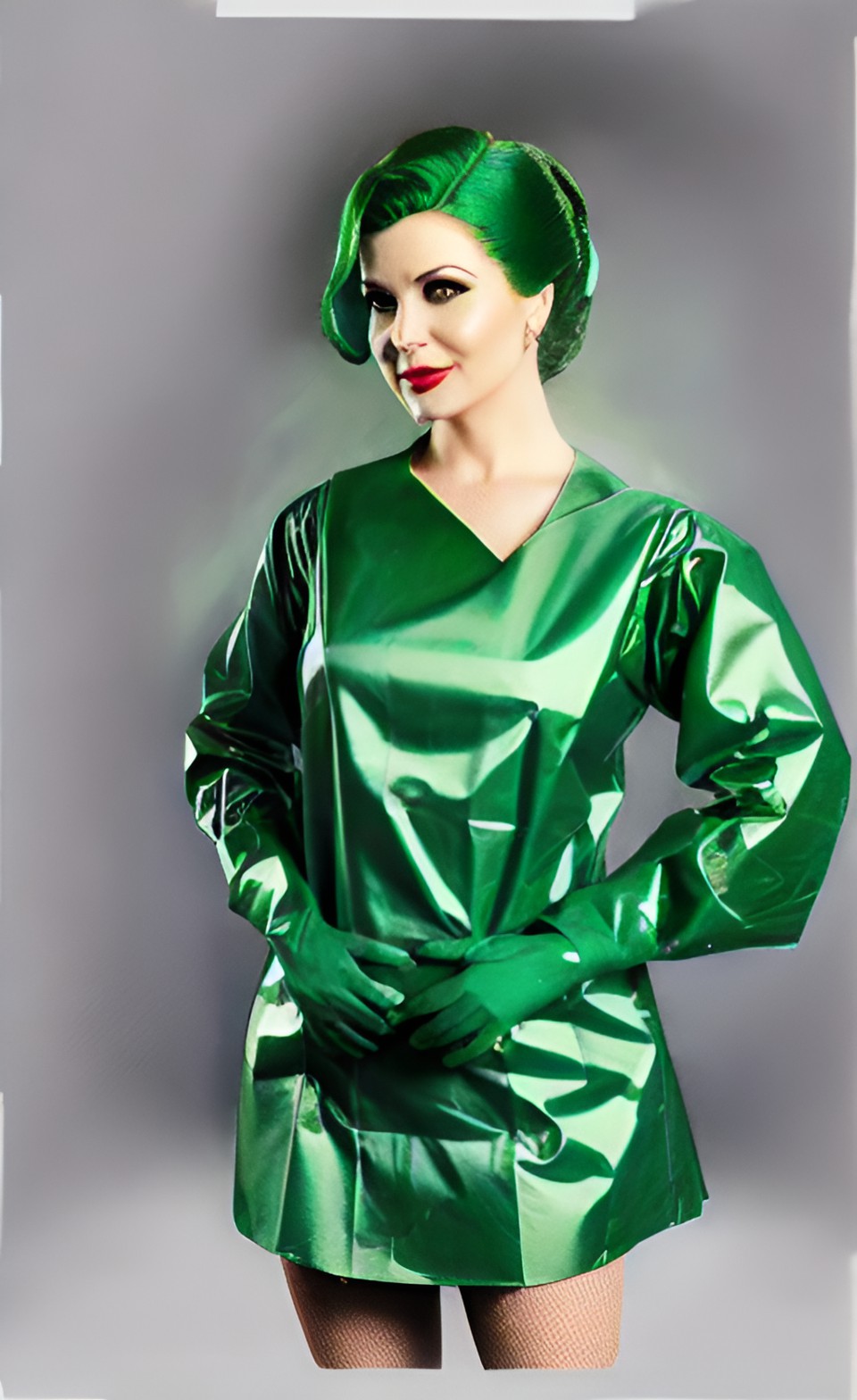 Dr. Poison Ivy 11 - doctor poison ivy with surgical gown and surgical gloves preview