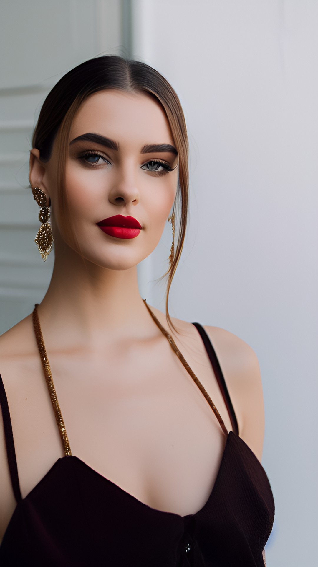 Bella - mulher, bela, sensual, labios vermelhos, cabelo marrom. preview