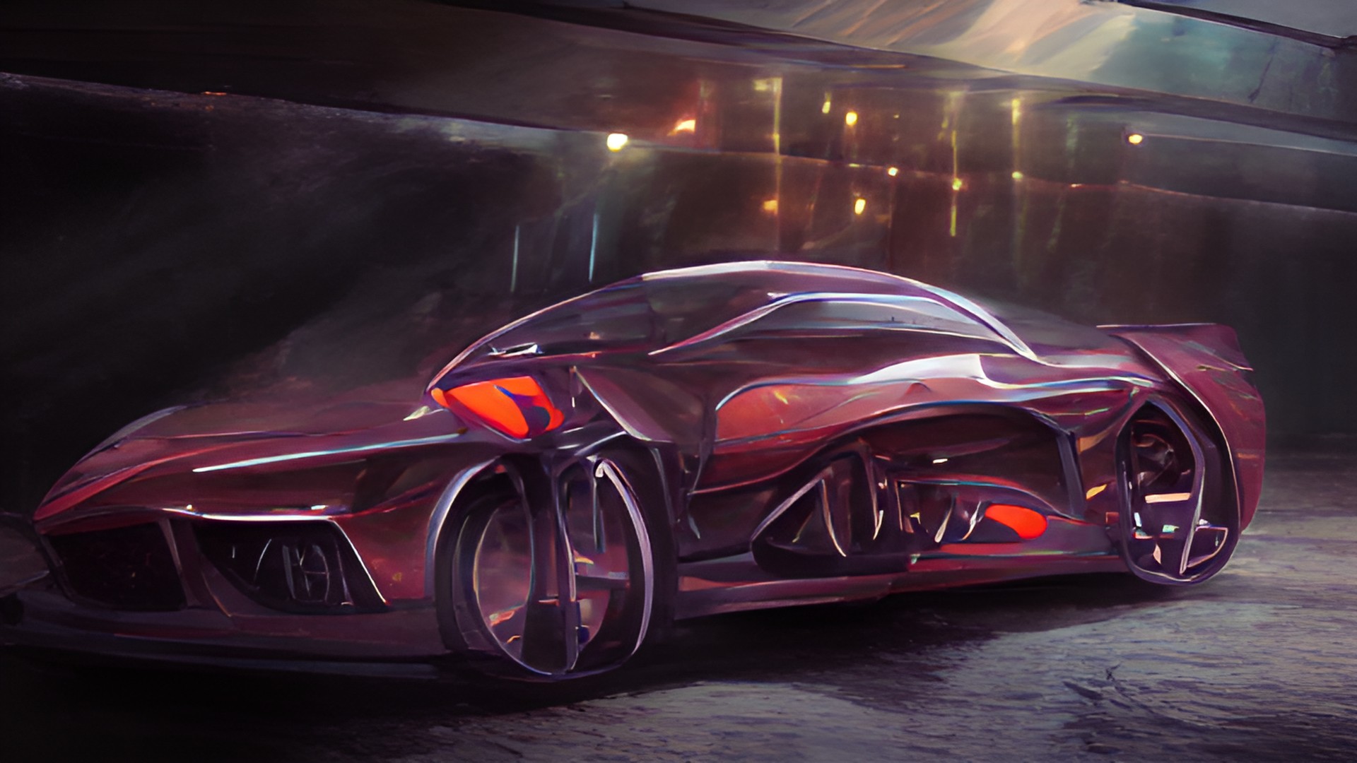 Future car - cool car drawing futuristic preview