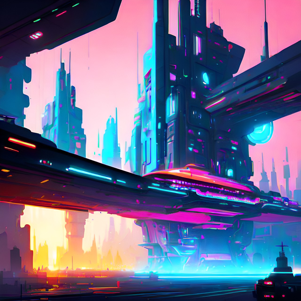 futuristic city preview