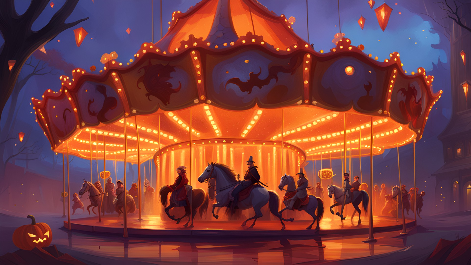 halloween carousel preview