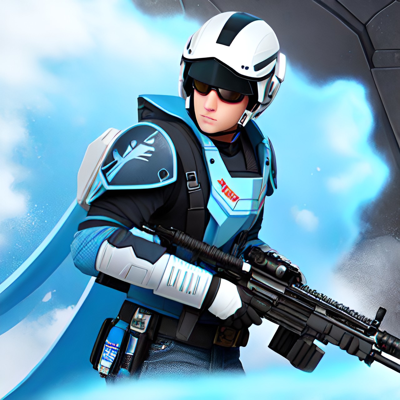 Sky Cap'n - powder blue rebel infiltrator preview