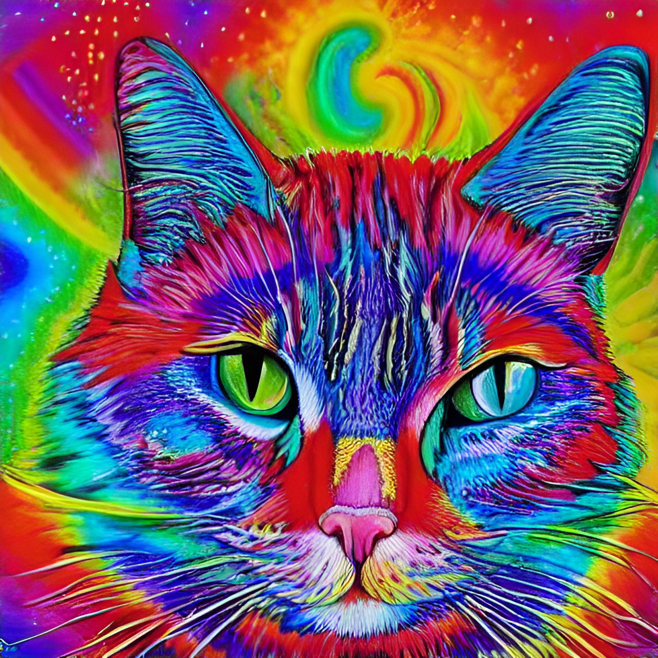 Rainbow cat - a rainbow cat preview