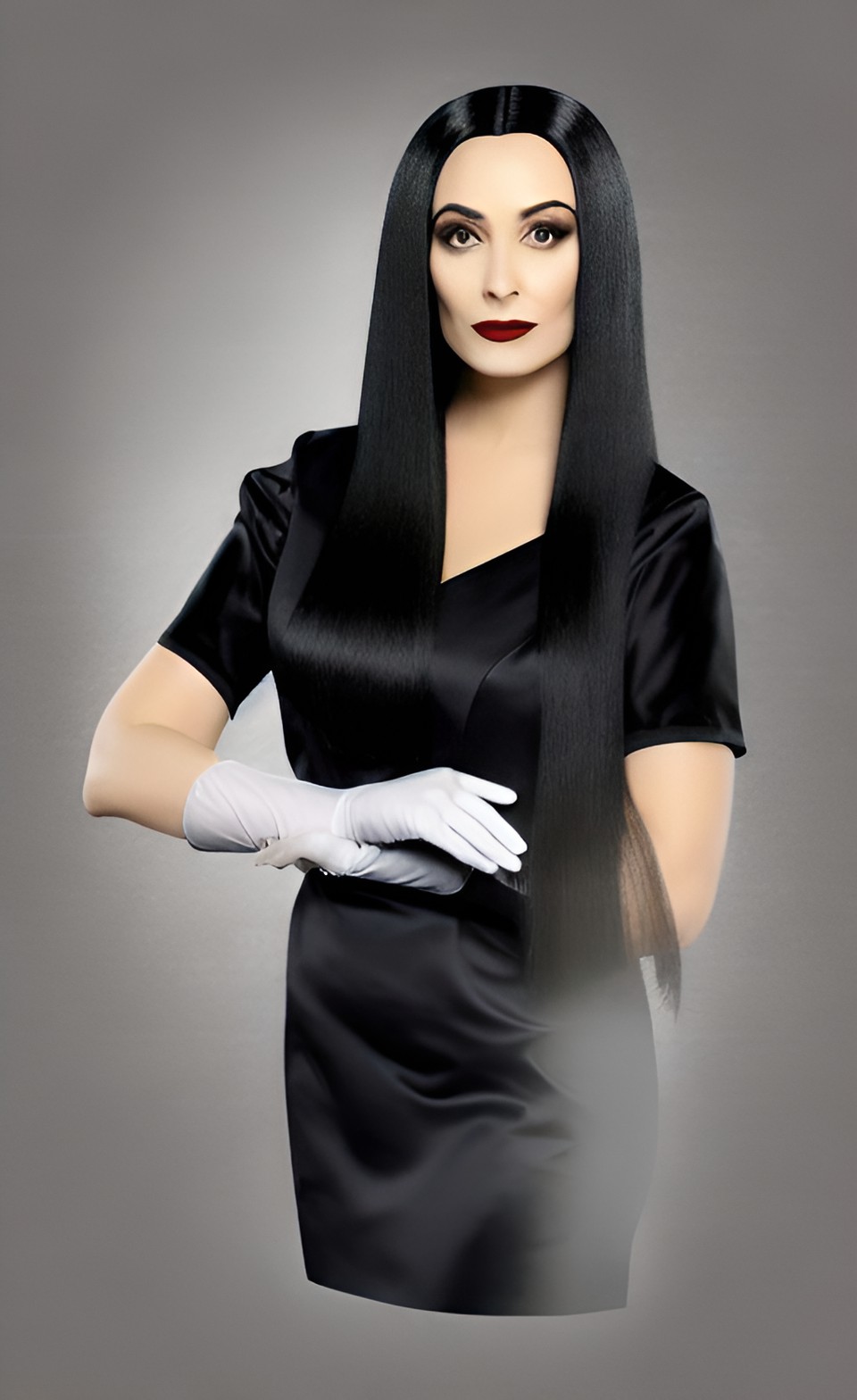 Morticia Addams Surgeon 2 - morticia addams surgeon with surgical gloves preview