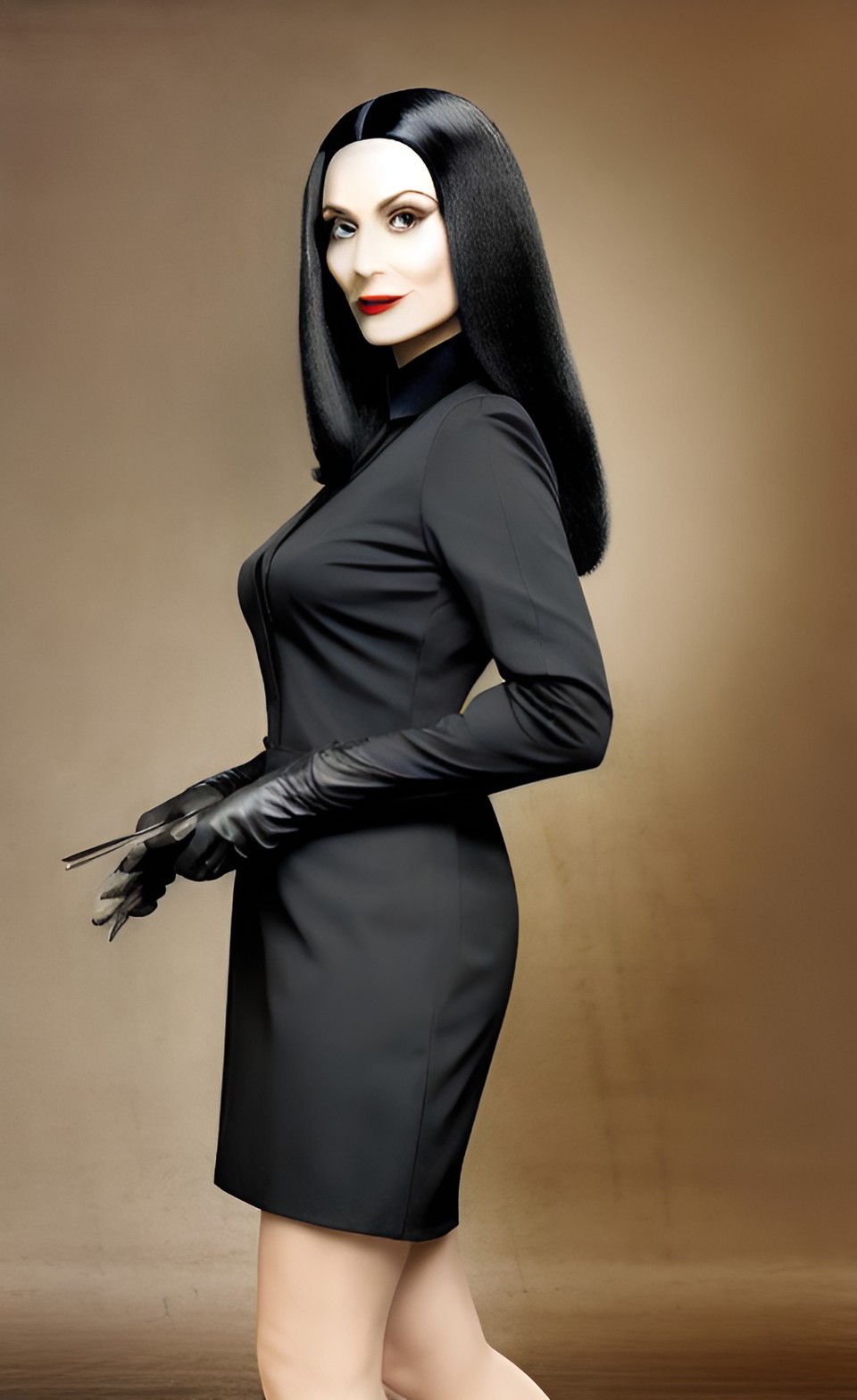 Morticia Addams Surgeon 9 - morticia addams surgeon with surgical gloves preview