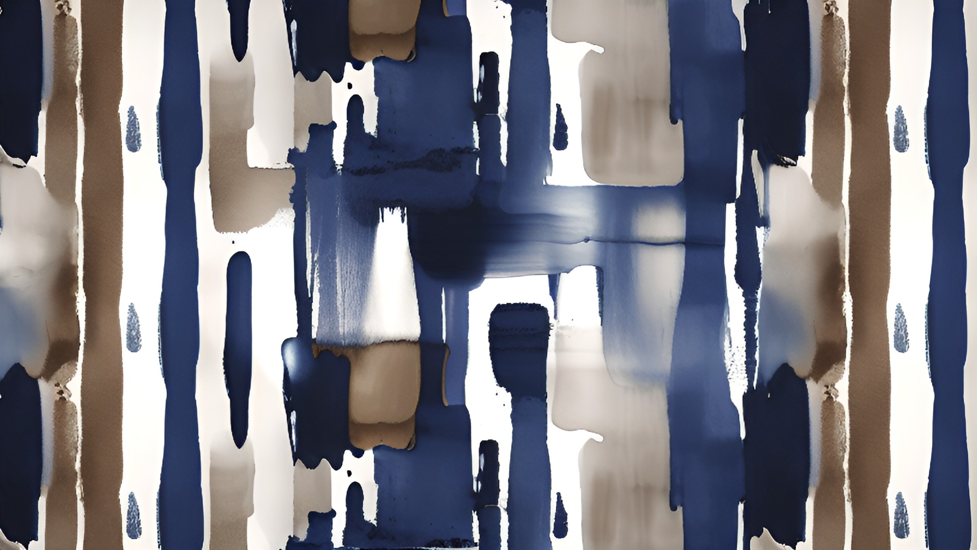 abstract navy blue, cream and brown forest preview