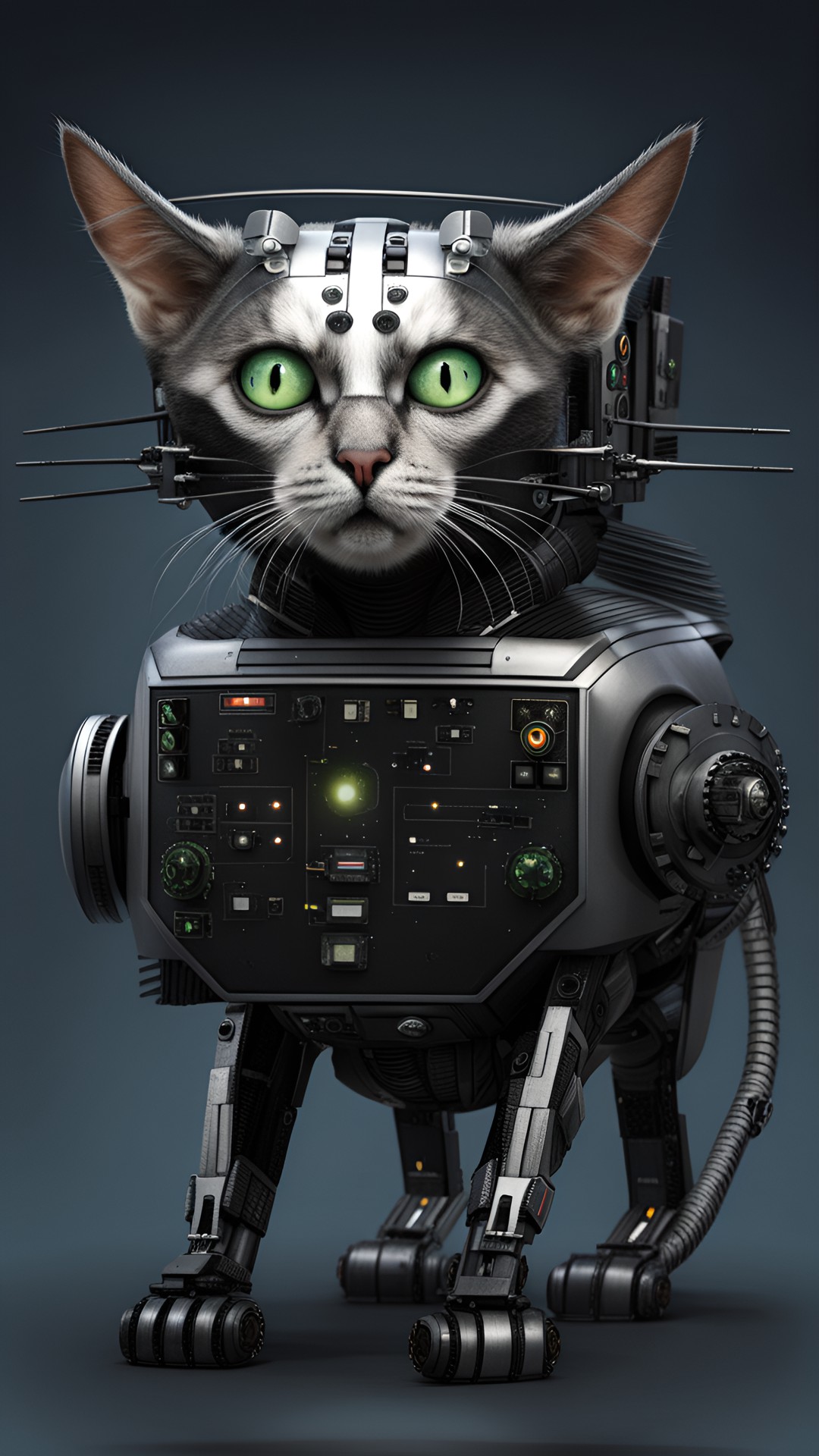 resistance is futile - animorphic cat as a borg drone, star trek preview