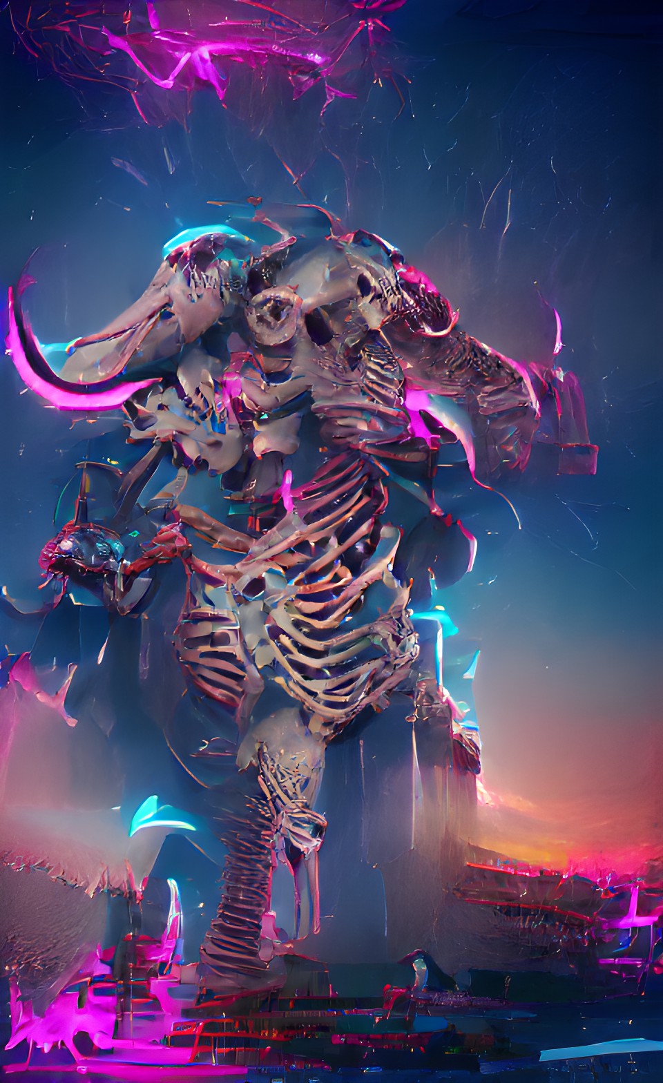 resurrected skeleton of the raging elephant god preview