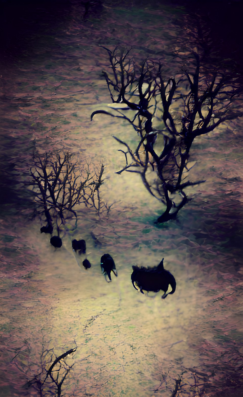 the twisted, tangled footsteps of foolish sheep who wander into the cold, biting, deadly jaws of night. preview